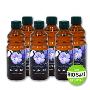 Leinl Plus .K. *6er Sparpaket , mit Lignan, ungefiltert- kaltgepresst- nativ 250ml
