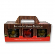 Spreewald Mller-Drillinge - 3 x 435ml Gurkenbox *2