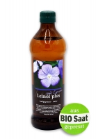 Leinöl Plus mit Lignan aus BIO Saat - kaltgepresst- nativ 500ml