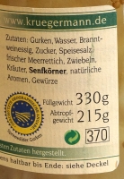 Original Spreewlder Meerrettich Senfgurken 370ml